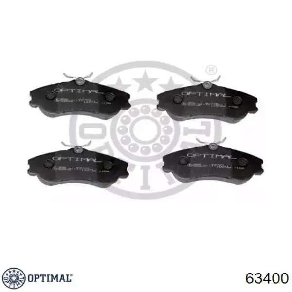 Колодки тормозные передние дисковые OPTIMAL 63400
