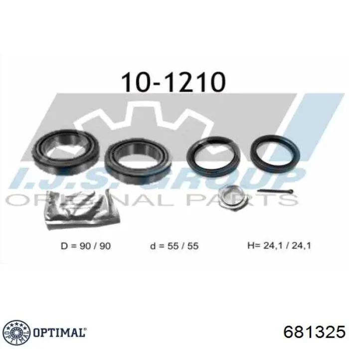 Купить 681325 Optimal Подшипник передней ступицы