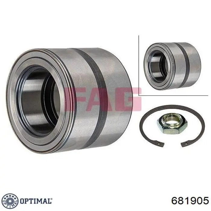 Подшипник ступицы 681905 Optimal
