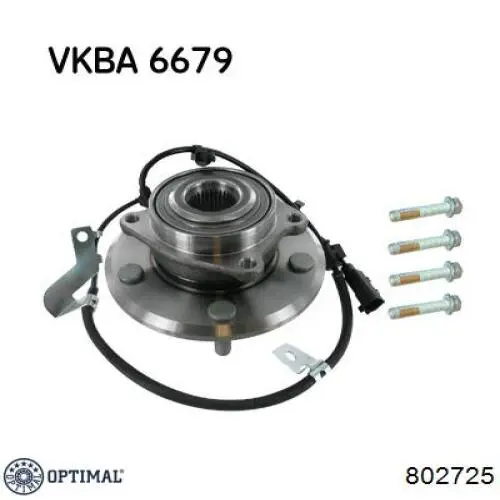 Ступица задняя левая 802725 Optimal