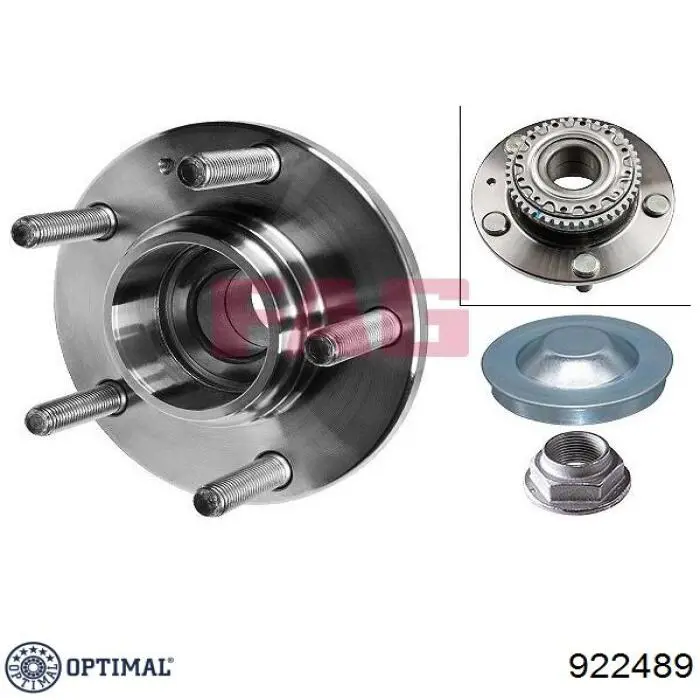 Ступицы задних колес Optimal 922489 цена, от 69.17 USD