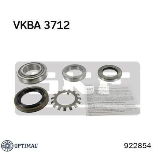 Подшипники задней ступицы Optimal 922854 цена, от 38.67 USD