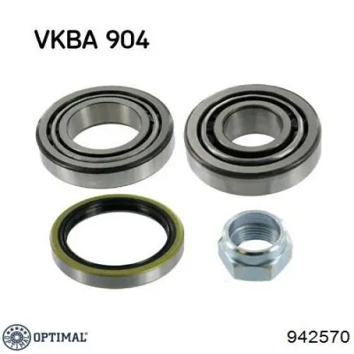 Подшипники задней ступицы Optimal 942570 цена, от 8.07 USD