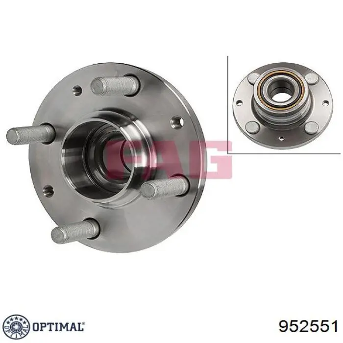 Задняя ступица 952551 Optimal