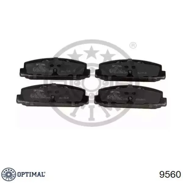 9560 Optimal колодки тормозные задние дисковые