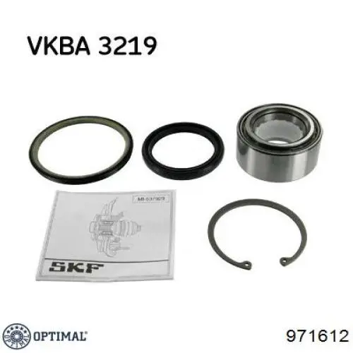 Комплект подшипника ступицы колеса Optimal 971612 цена, от 35.29 USD
