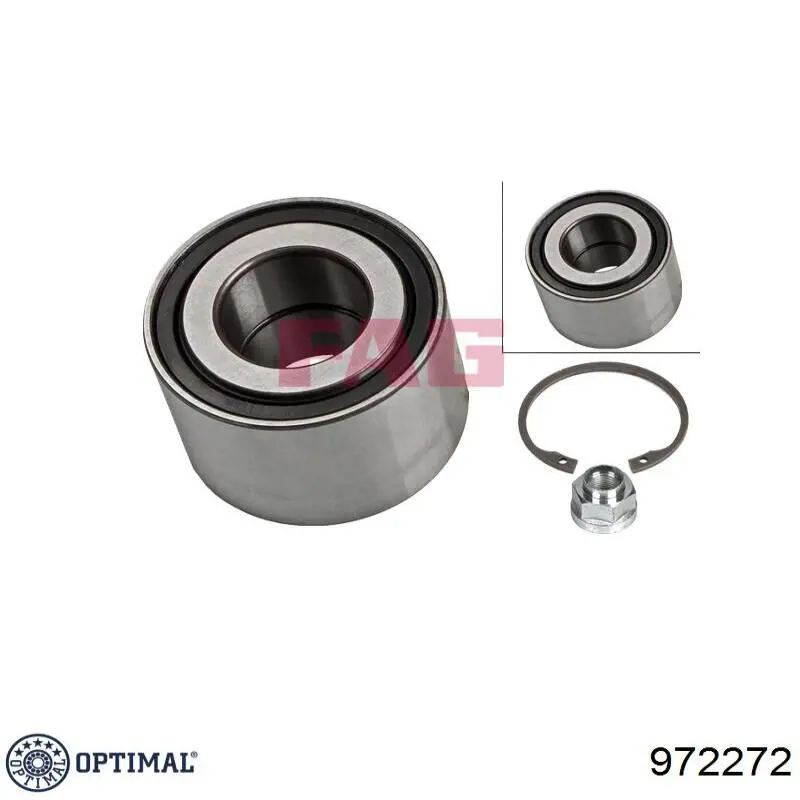 Подшипник задней ступицы 972272 Optimal