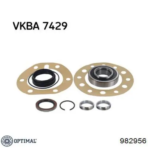 Подшипники задней ступицы Optimal 982956 цена, от 60.69 USD