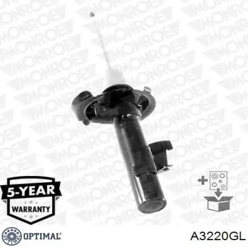Амортизатор передней подвески левой Optimal A3220GL цена, от 52.56 USD