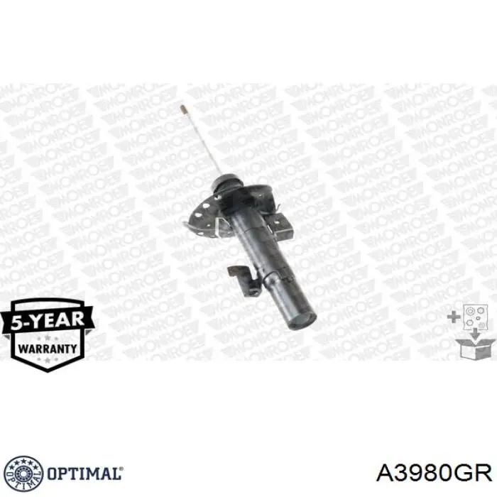 Амортизатор подвески передний левый Optimal A3980GR цена, от 55.81 USD