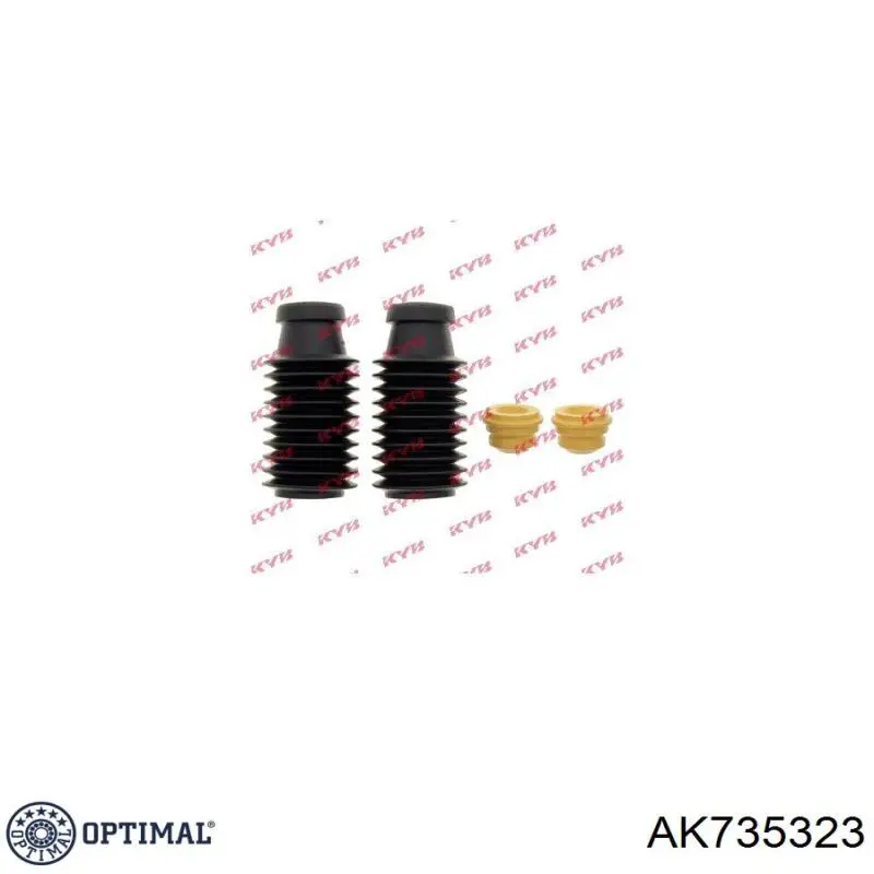 Буфер (отбойник) амортизатора заднего + пыльник AK735323 Optimal