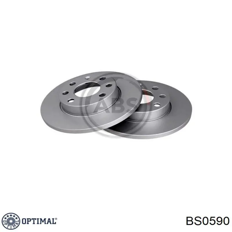 BS0590 Optimal Диск тормозной передний