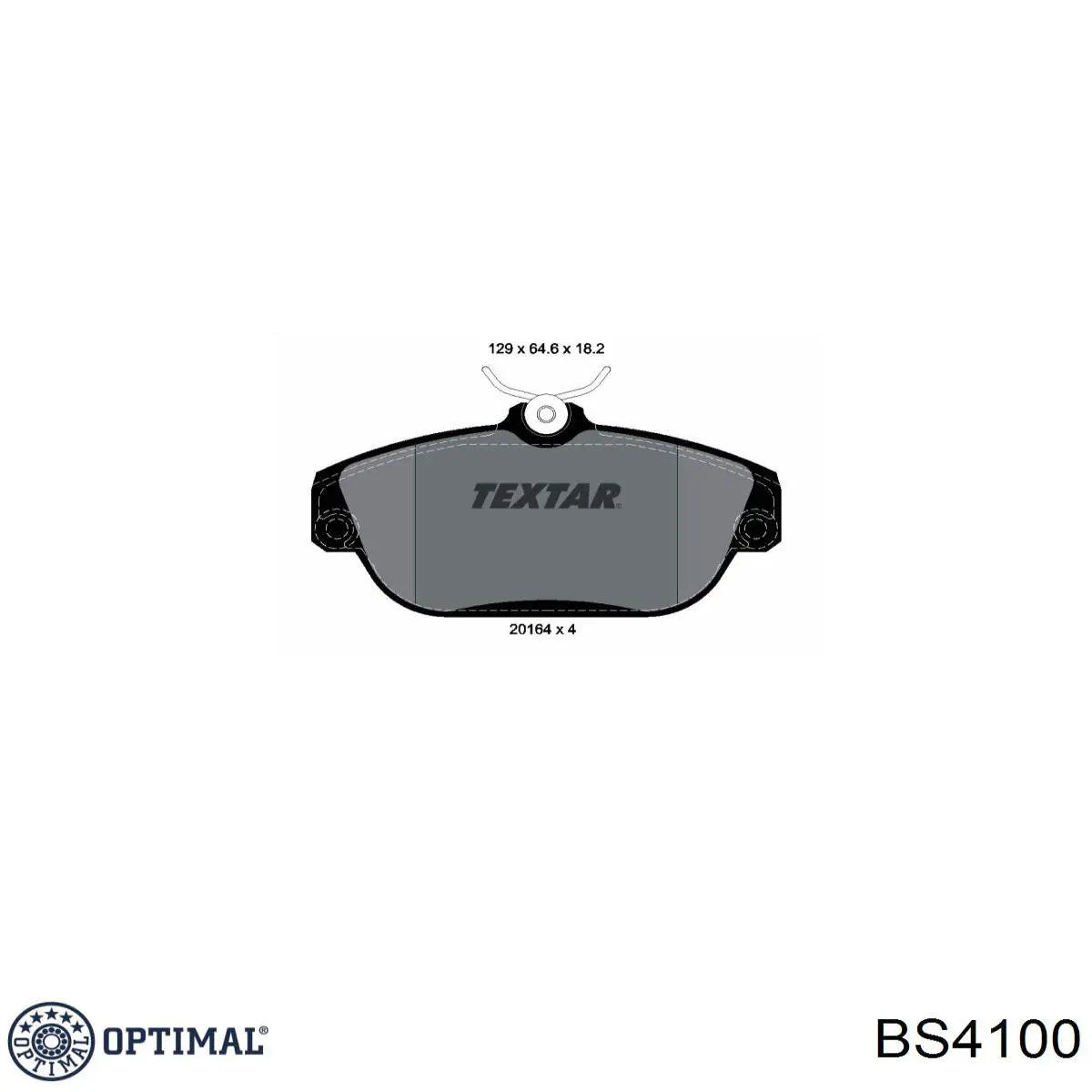 BS4100 Optimal Диск тормозной передний
