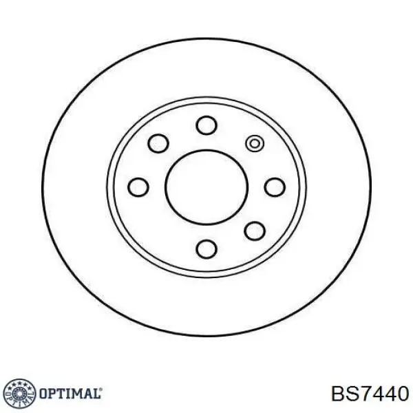 Передние тормозные диски BS7440 Optimal