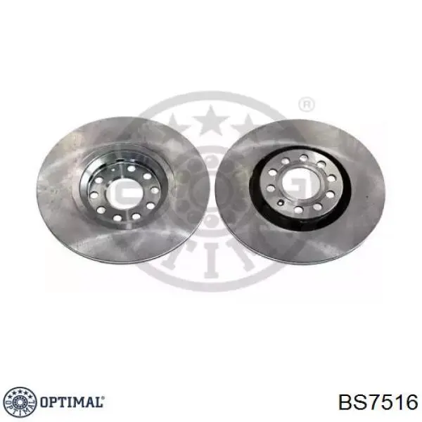 BS7516 Optimal диск тормозной передний