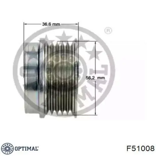 F51008 Optimal шкив генератора