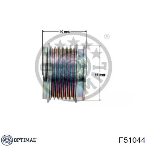 Шкив генератора F51044 Optimal