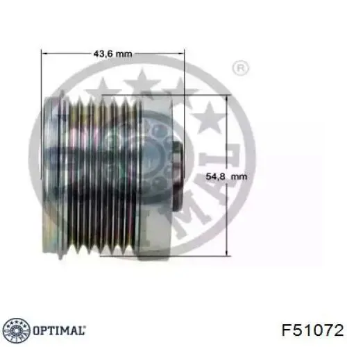 F51072 Optimal шкив генератора