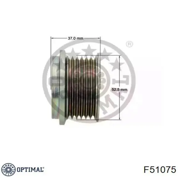 F51075 Optimal шкив генератора