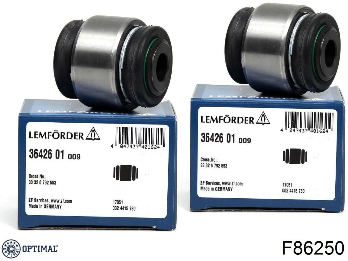 F86250 Optimal Сайлентблок заднего поперечного рычага, наружный