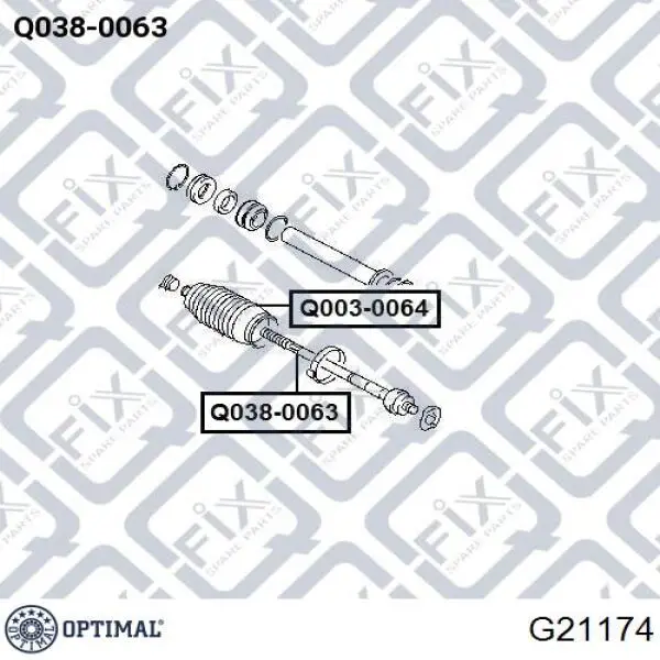 Рулевая тяга G21174 Optimal