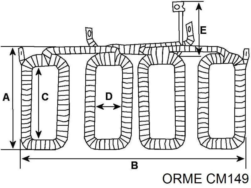 Обмотка стартера, статор CM149 Orme