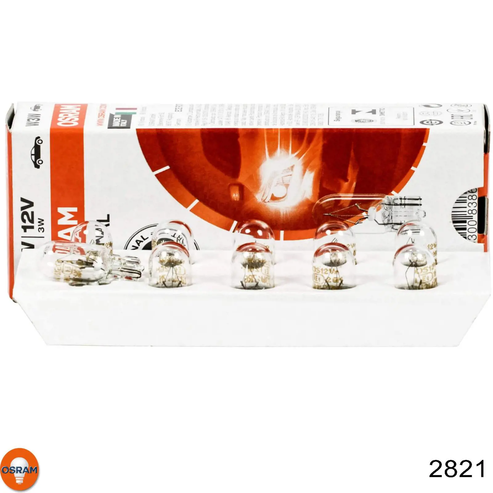 Лампочка плафона освещения салона/кабины Osram 2821