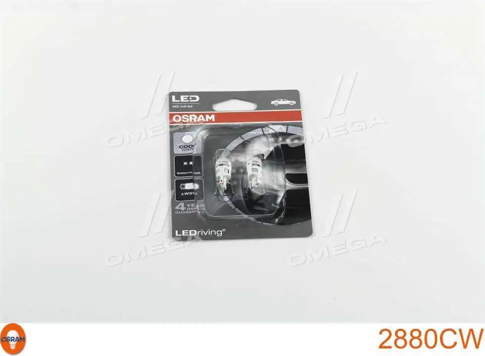Лампочка освещения салона 2880CW Osram