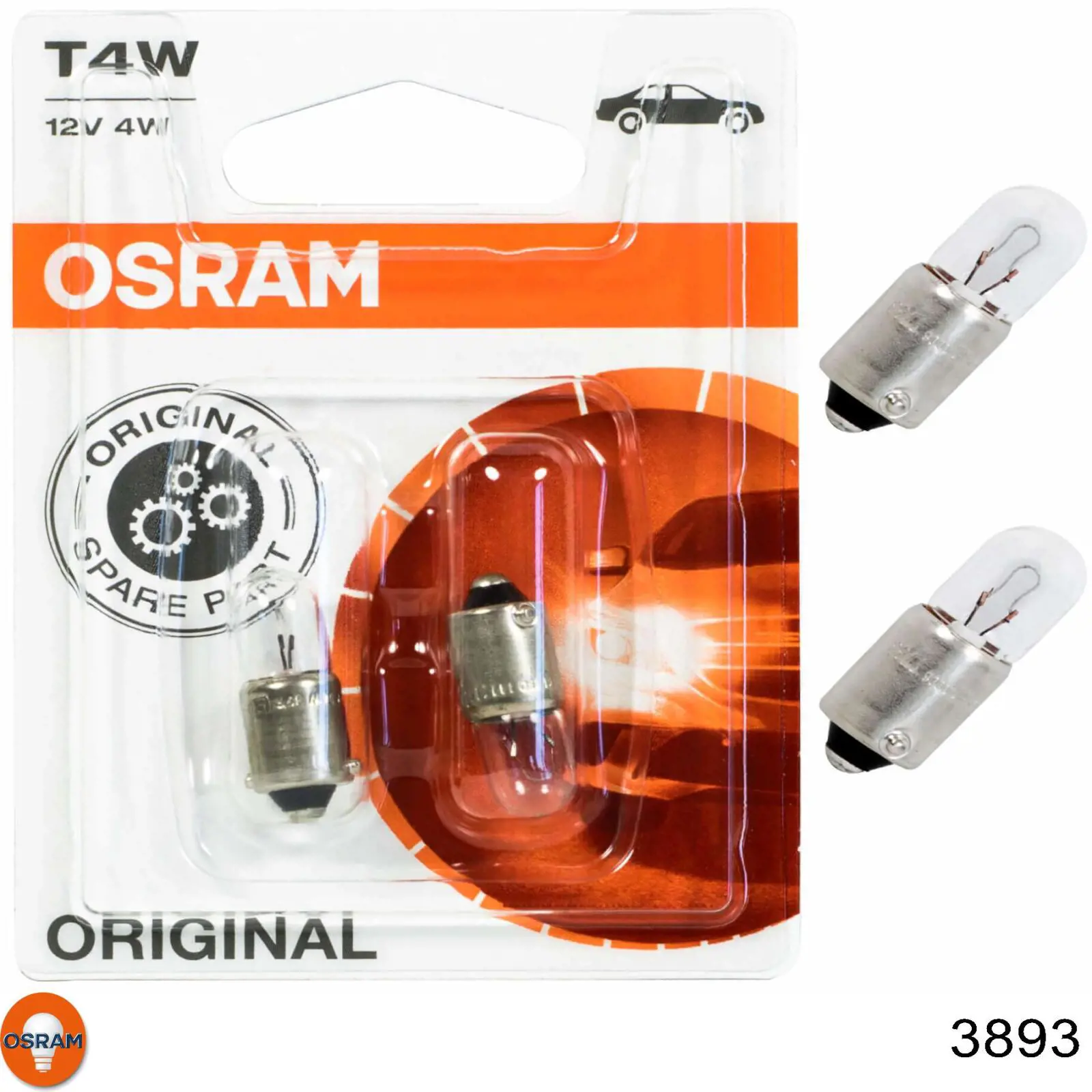 Лампочка накаливания Osram 3893 цена, от 0.39 USD