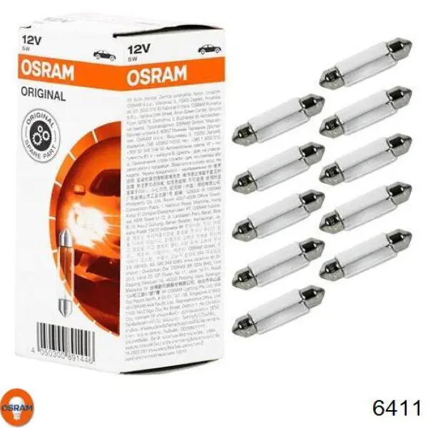 Лампочка освещения салона 6411 Osram