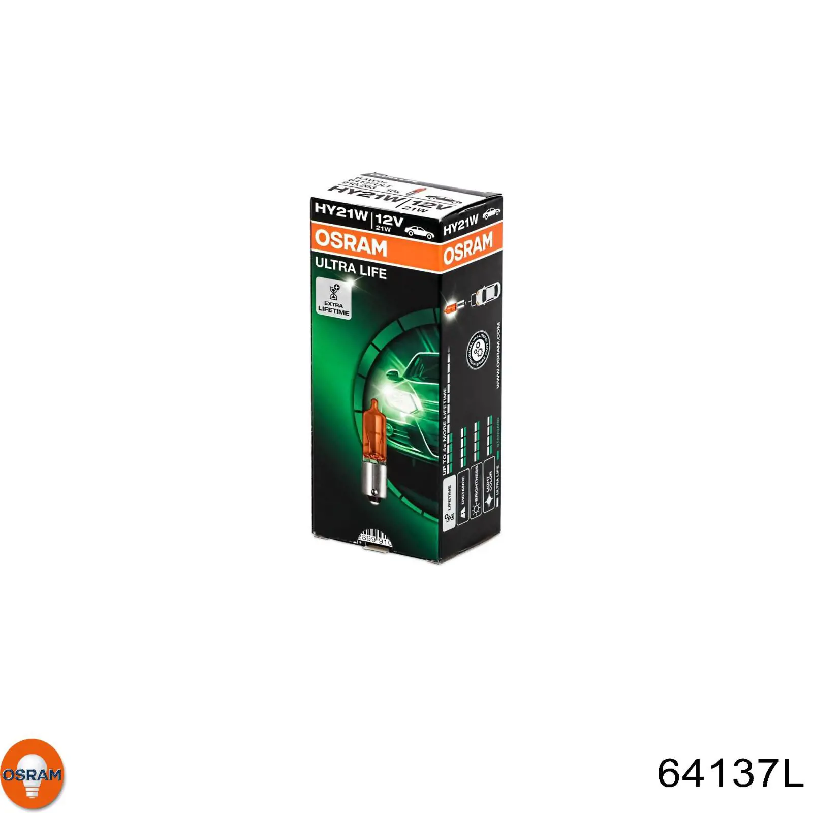 Лампочка накаливания Osram 64137L цена, от 9.02 USD