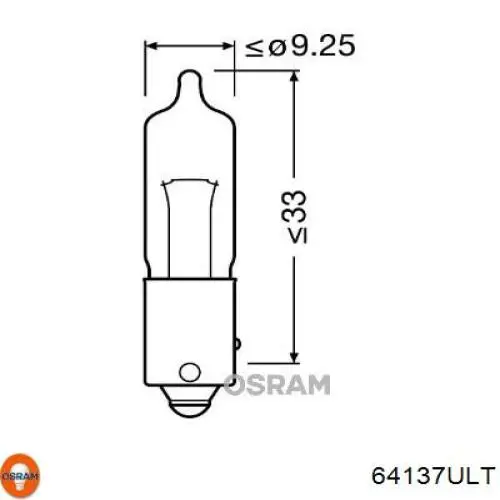 64137ULT Osram Лампочка указателя поворота