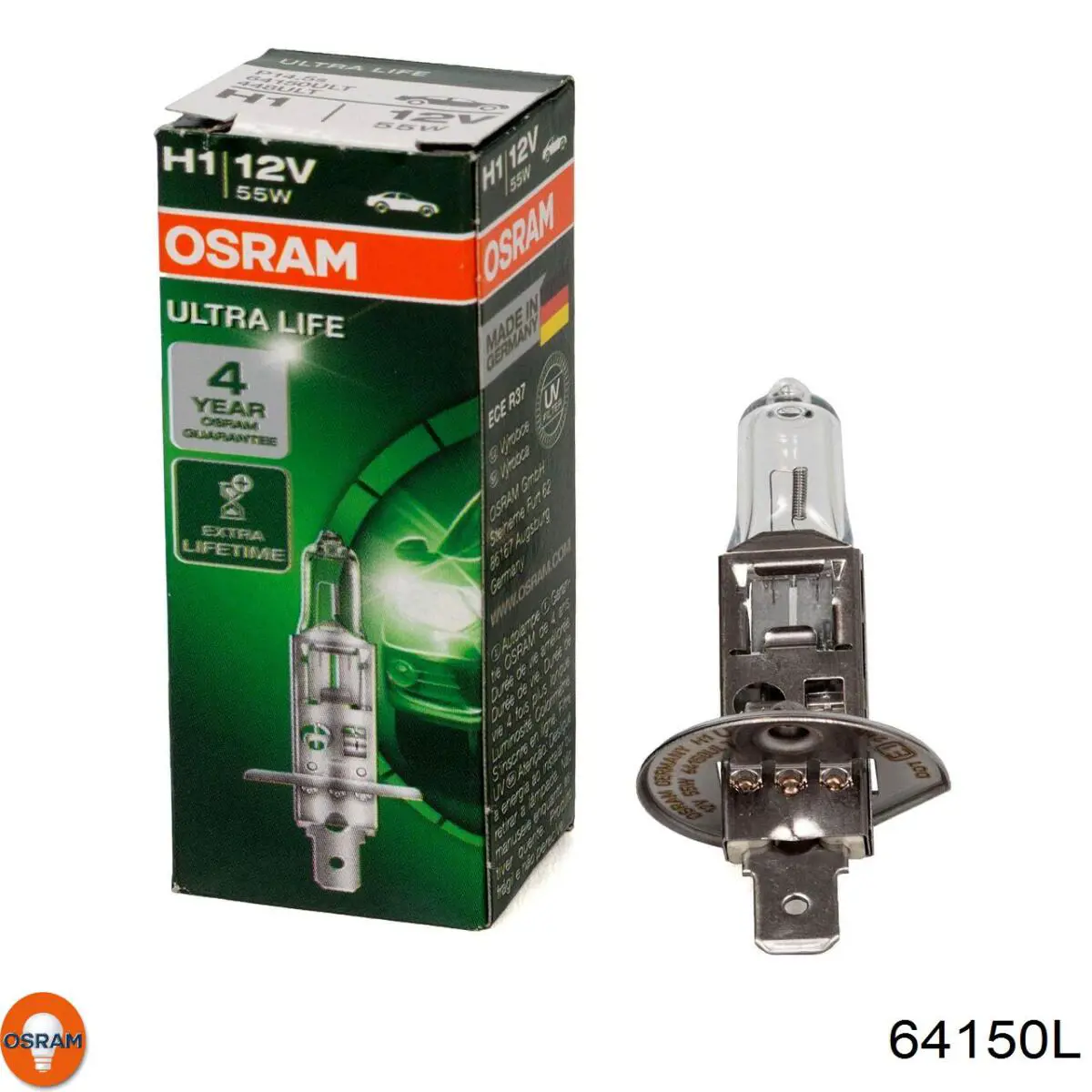 Лампочка галогенная 64150L Osram