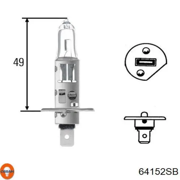 64152SB Osram lâmpada halógena