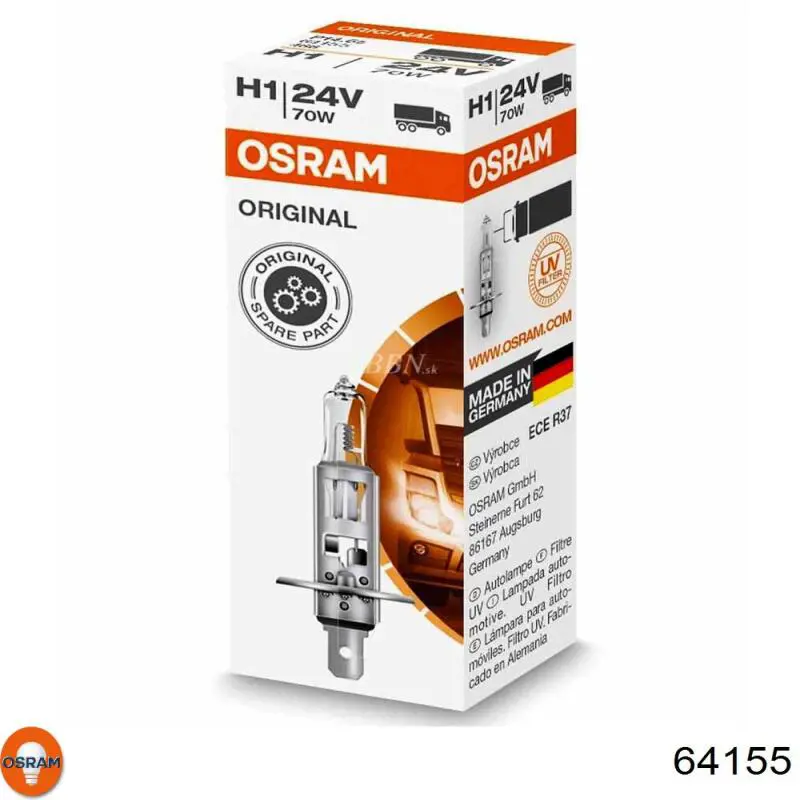 Лампочка галогенная Osram 64155