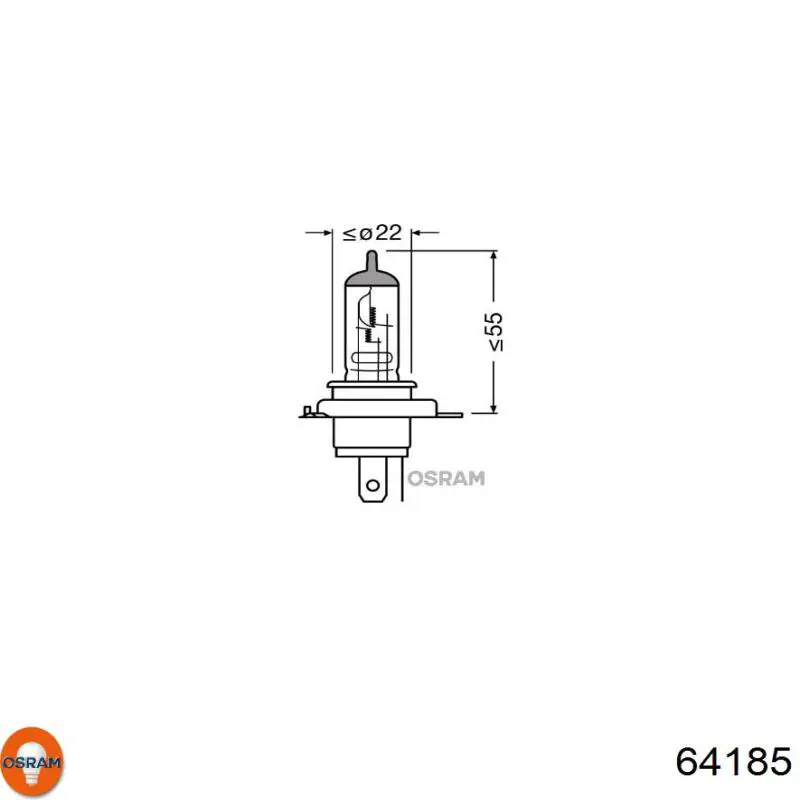 Лампочка галогенная 64185 Osram