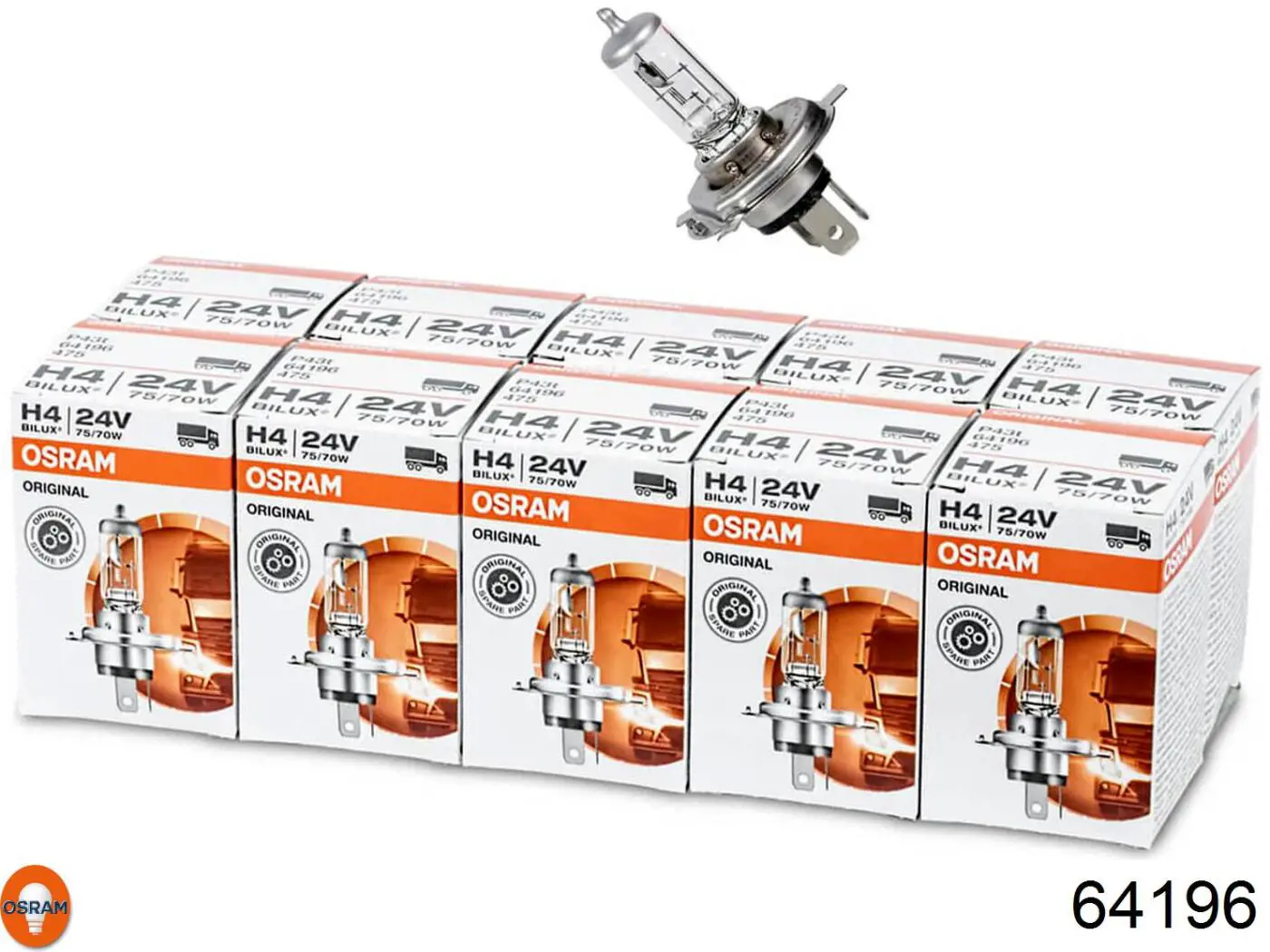 Лампочка ближнего света Osram 64196 цена, от 4.14 USD