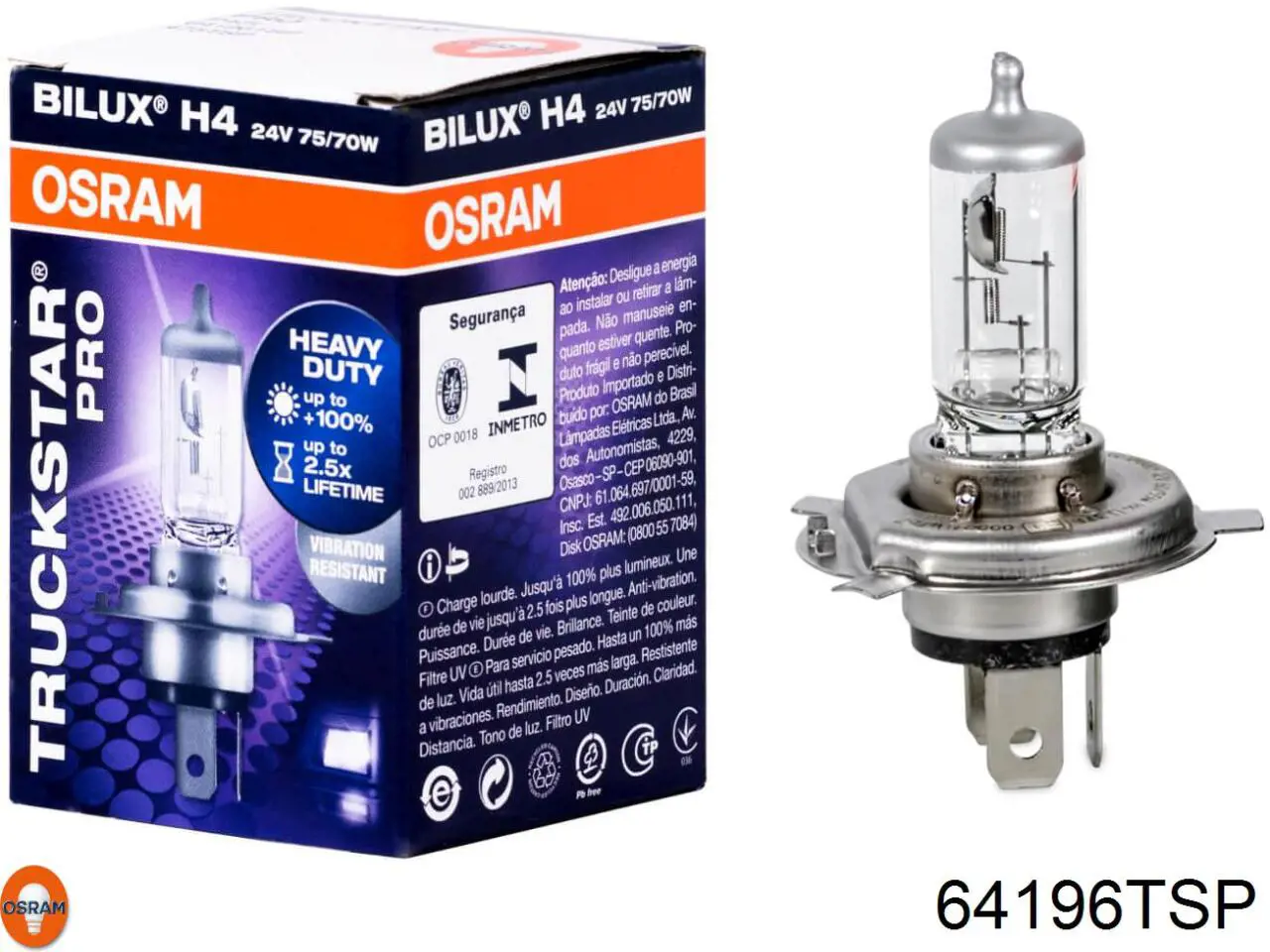 Купить 64196TSP Osram Лампочка галогенная