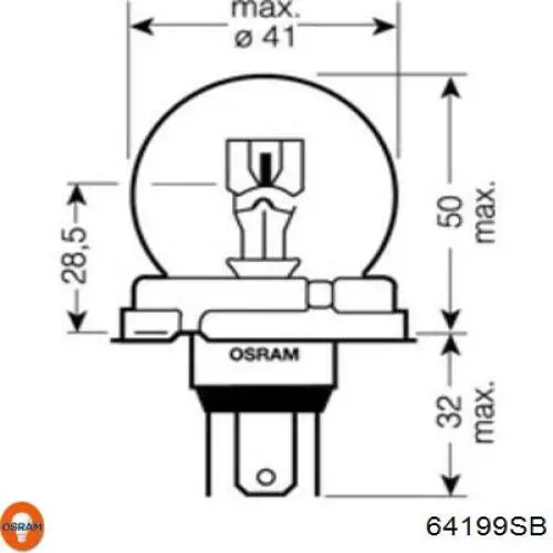 Лампочка галогенная 64199SB Osram