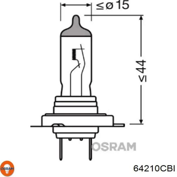 Лампочка галогенная Osram 64210CBI