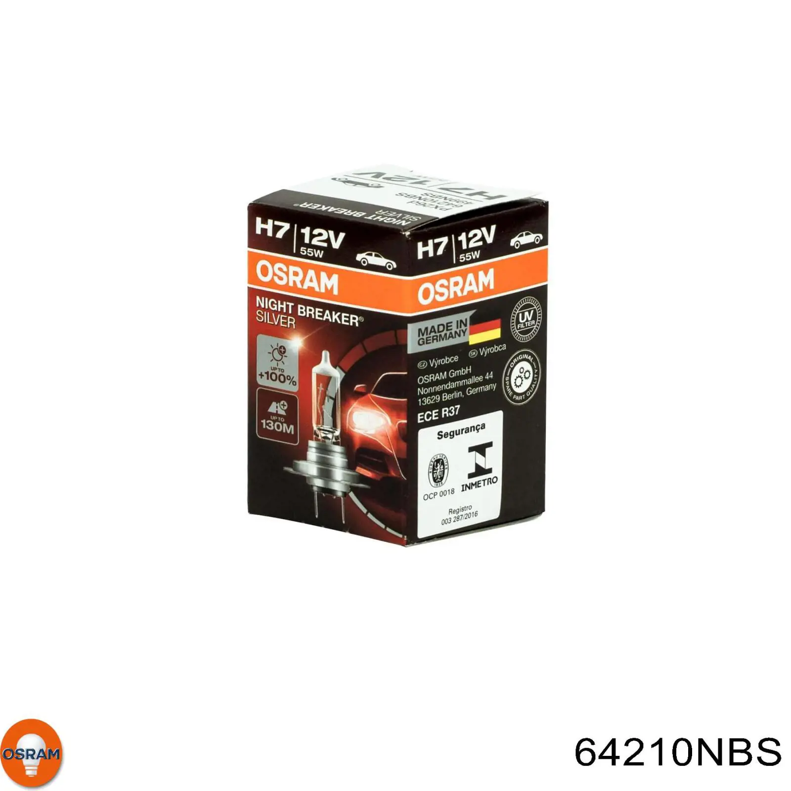 Лампочка ближнего света Osram 64210NBS цена, от 6.11 USD