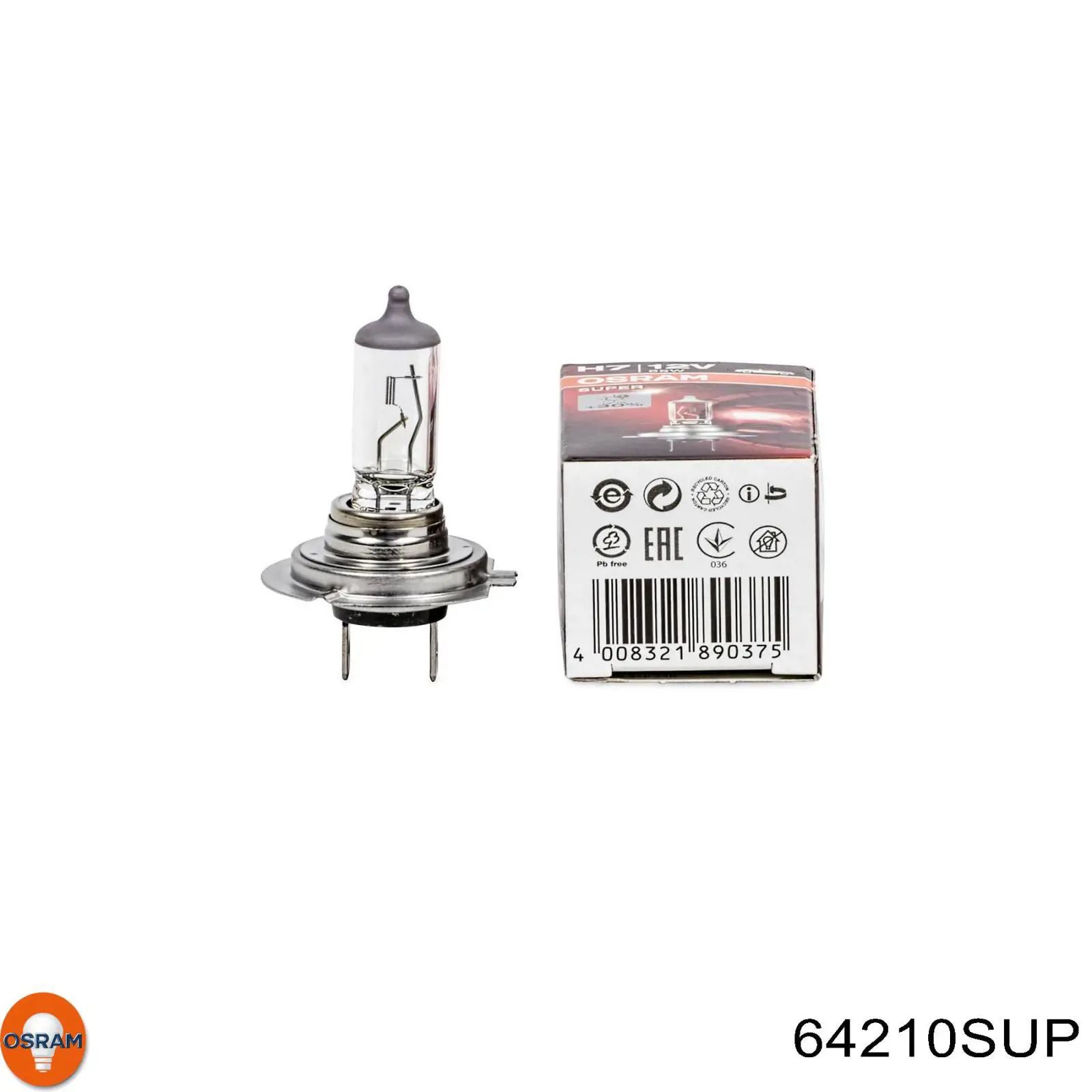 Лампочка галогенная Osram 64210SUP