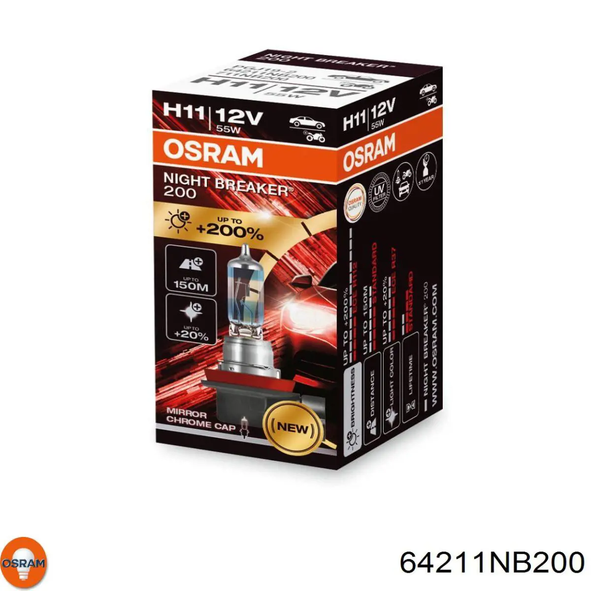 64211NB200 Osram Лампочка дальнего света