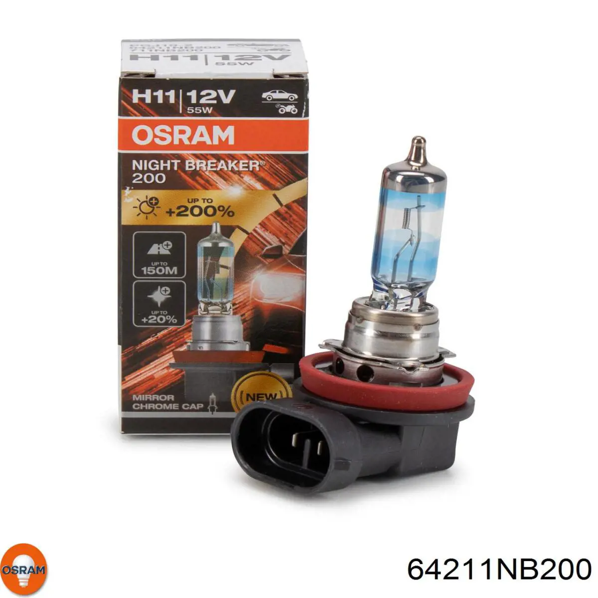 Лампочка ближнего света Osram 64211NB200 цена, от 22.69 USD