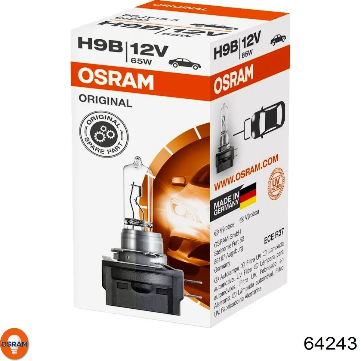 64243 Osram Лампочка дальнего света