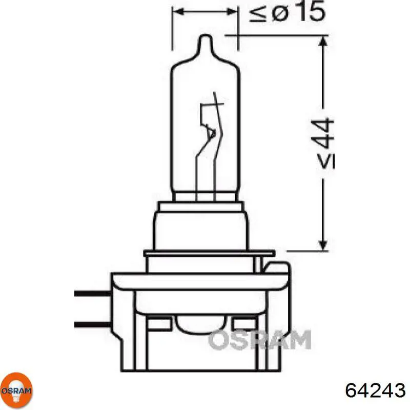 Купить 64243 Osram Лампочка галогенная