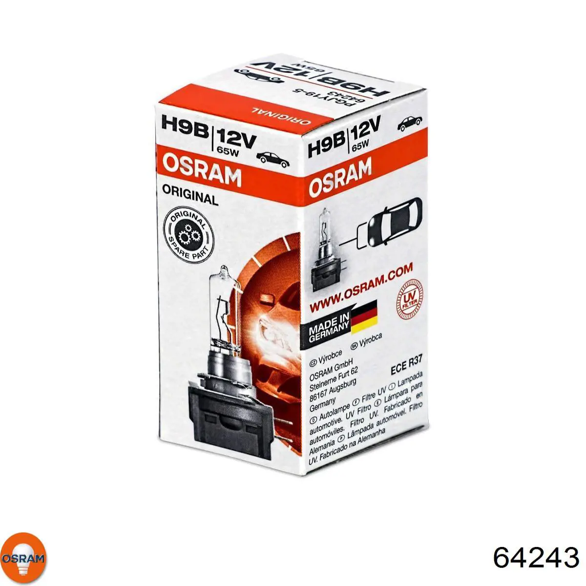 Лампочка галогенная Osram 64243
