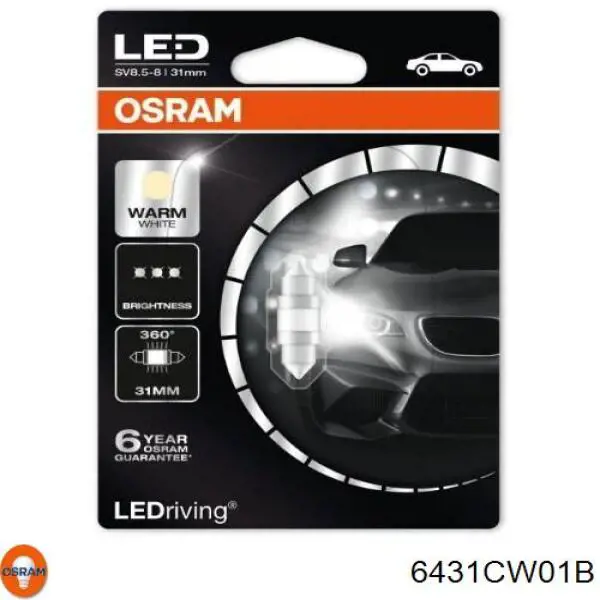 Bombilla de diodo (LED) 6431CW01B Osram