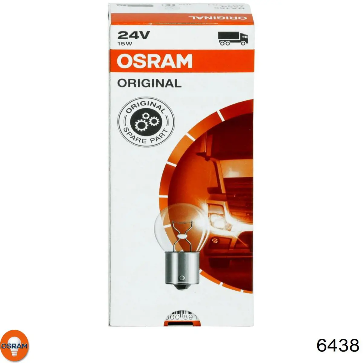Лампочка плафона освещения салона/кабины Osram 6438
