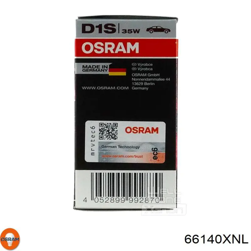 Лампочка ксеноновая 66140XNL Osram
